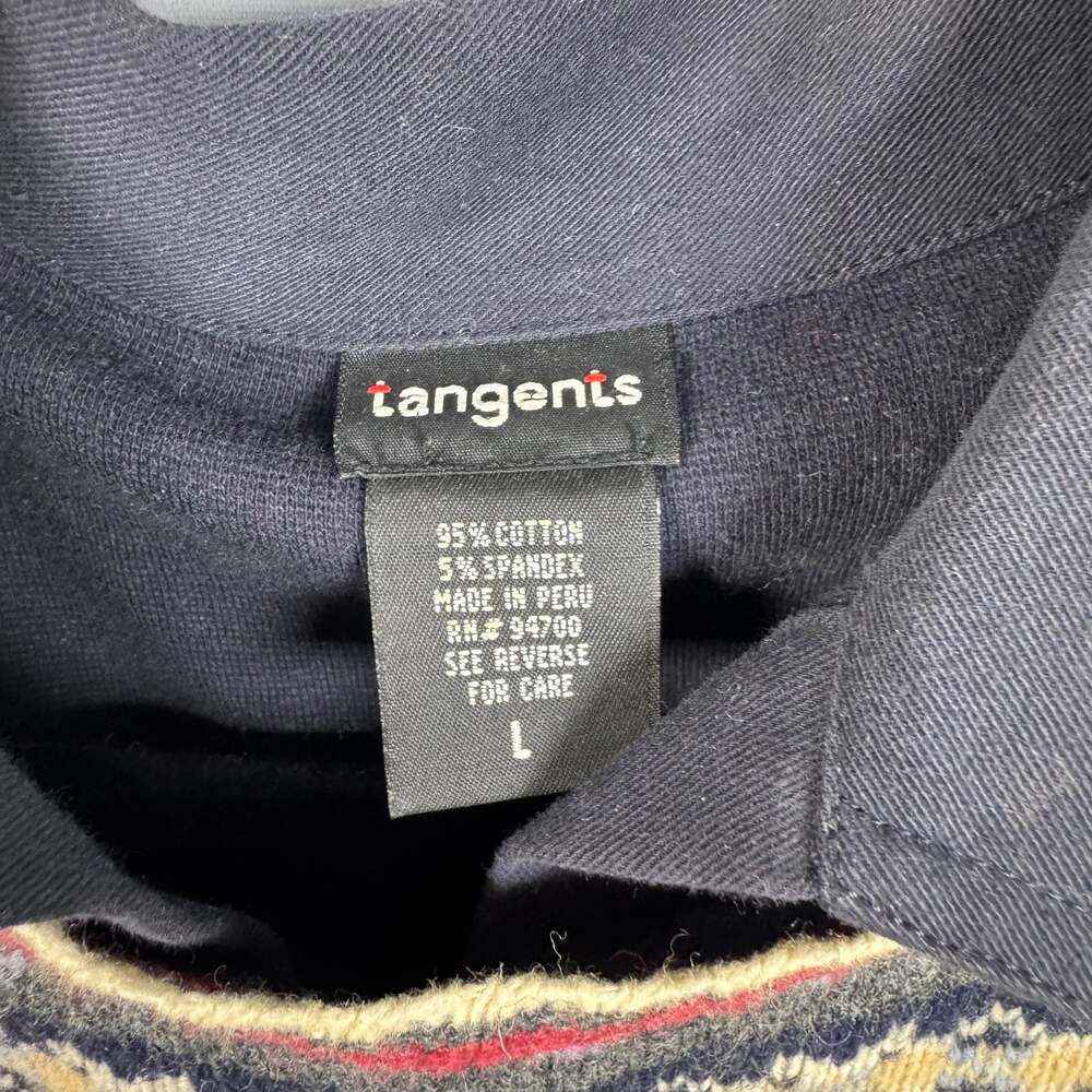 Tangents Layered Crewneck Sweater Size Large - Picture 4 of 5